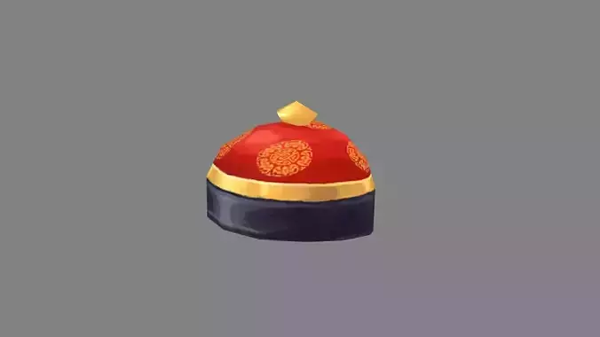 Cartoon chinese boy new year hat