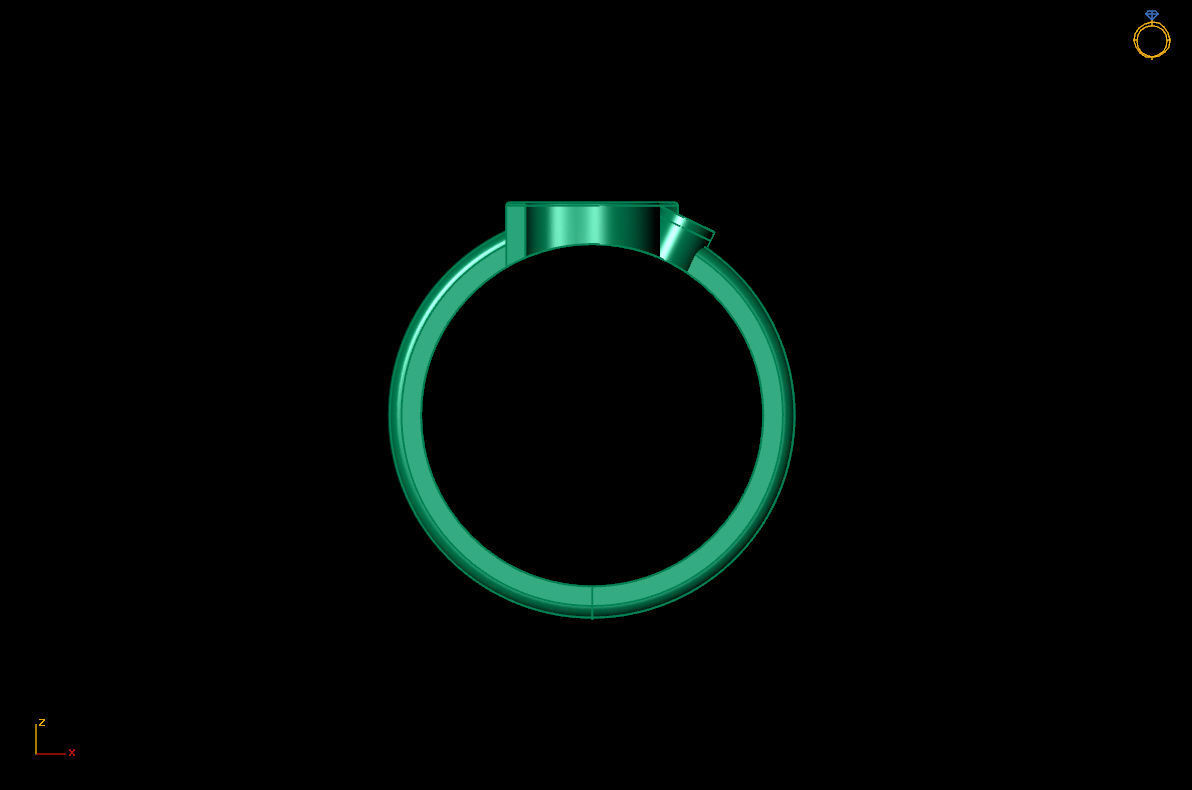 - Old English font ring I 3D print model_7