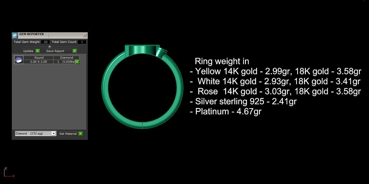 - Old English font ring I 3D print model_12