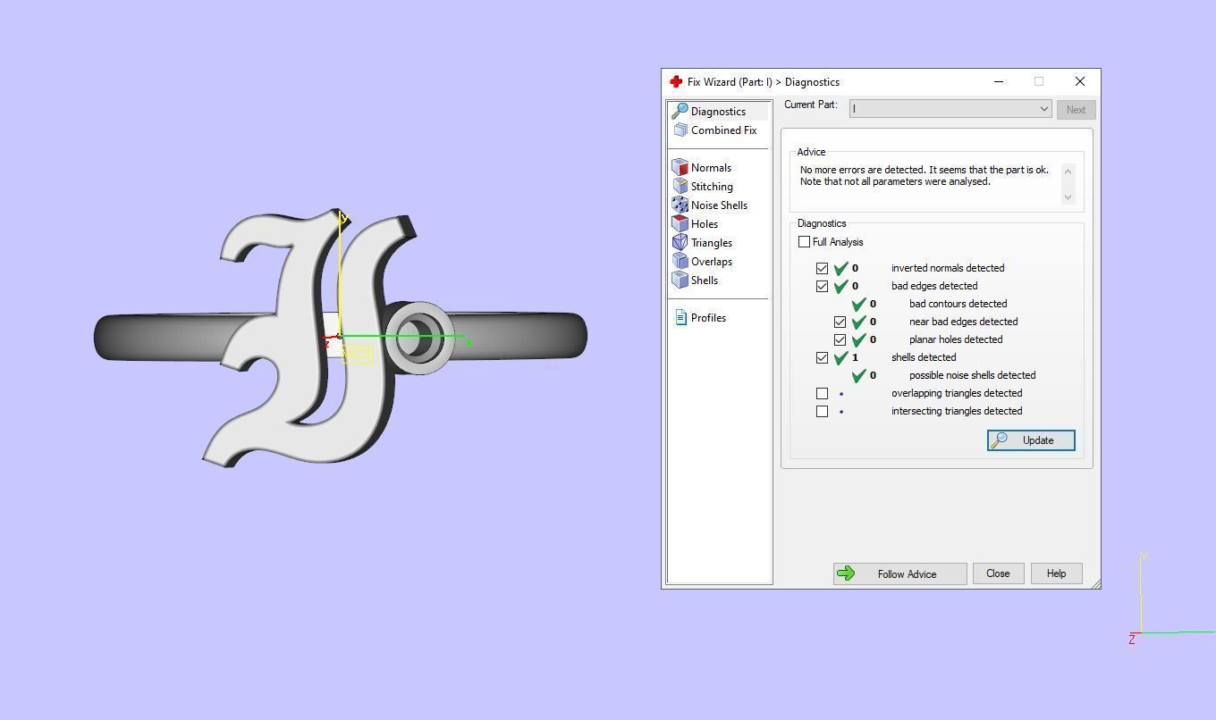 - Old English font ring I 3D print model_13