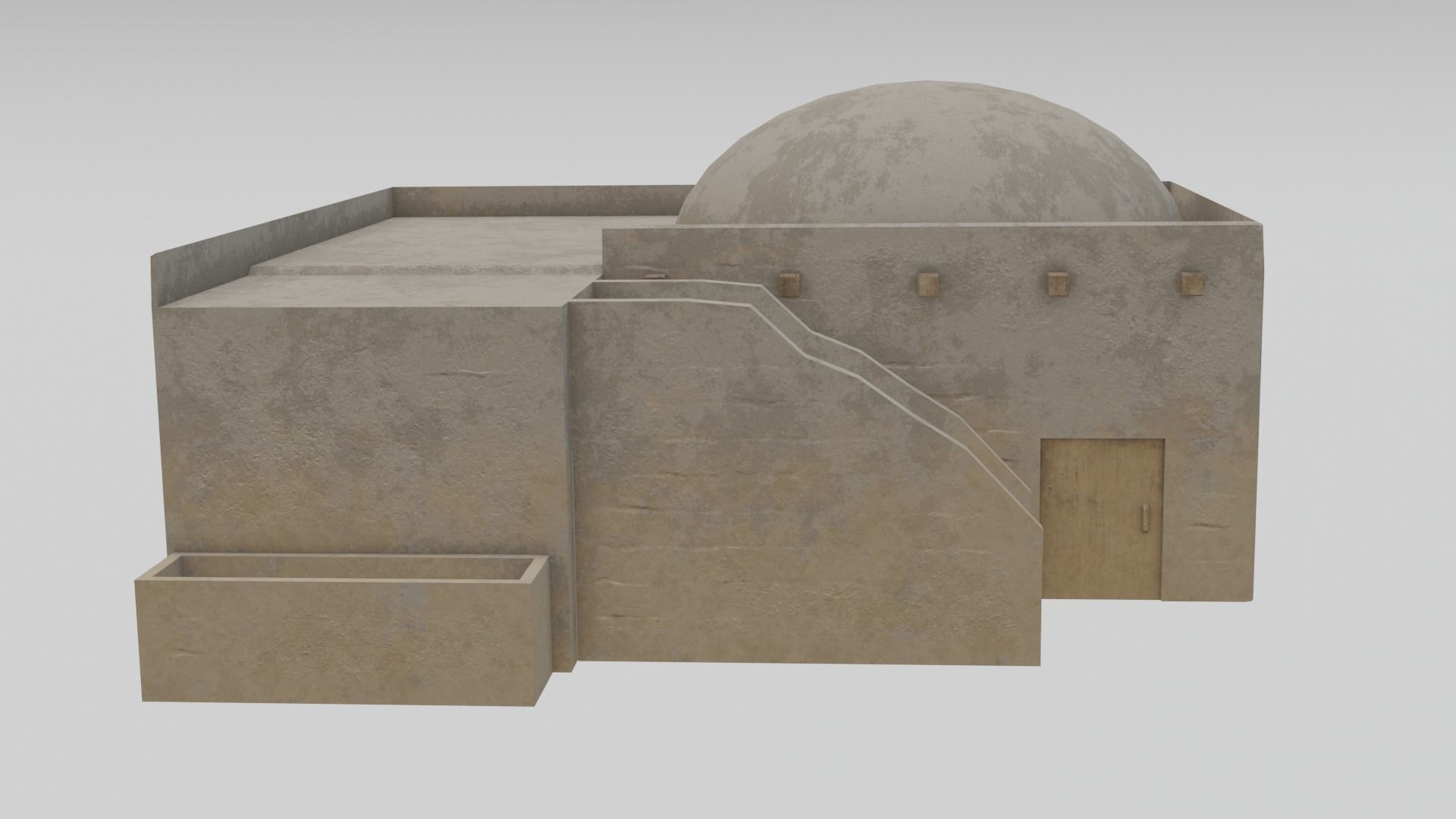 Egyptian House 06 3D model_2