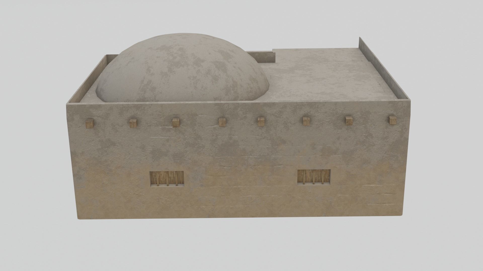 Egyptian House 06 3D model_5