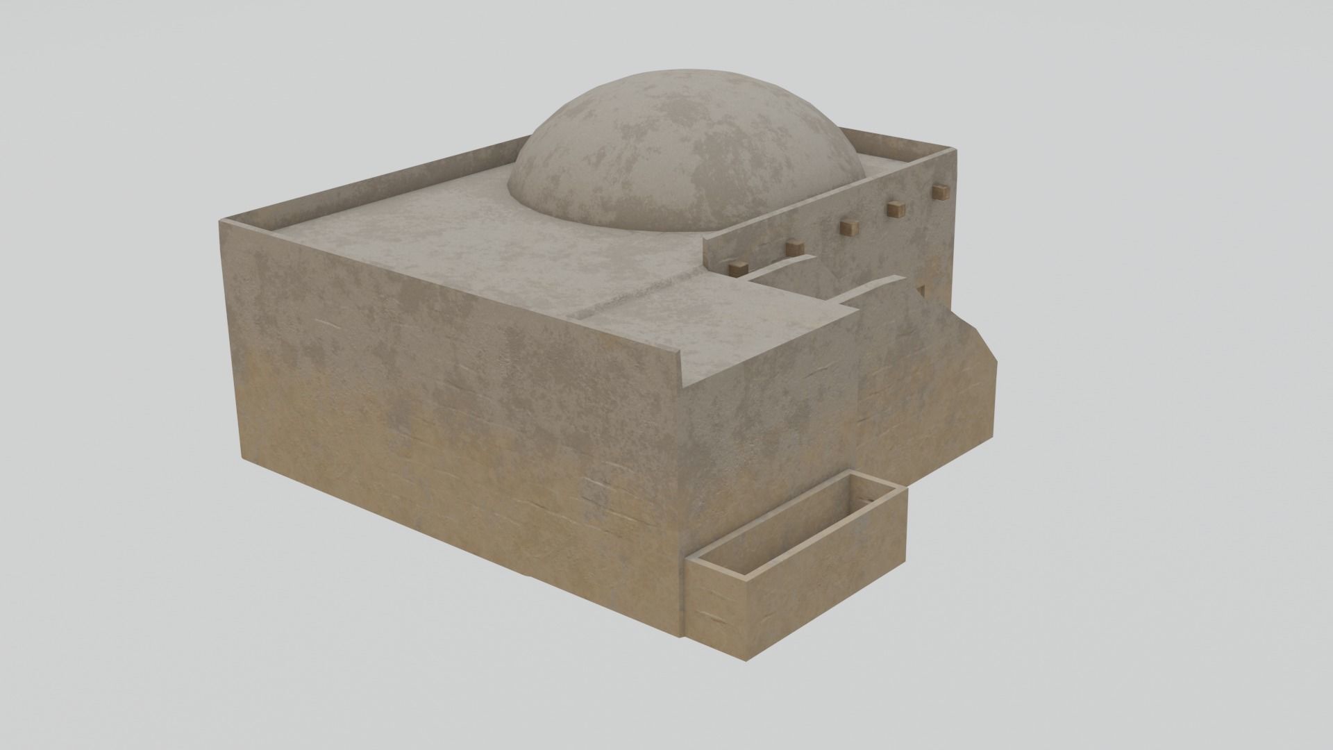 Egyptian House 06 3D model_3