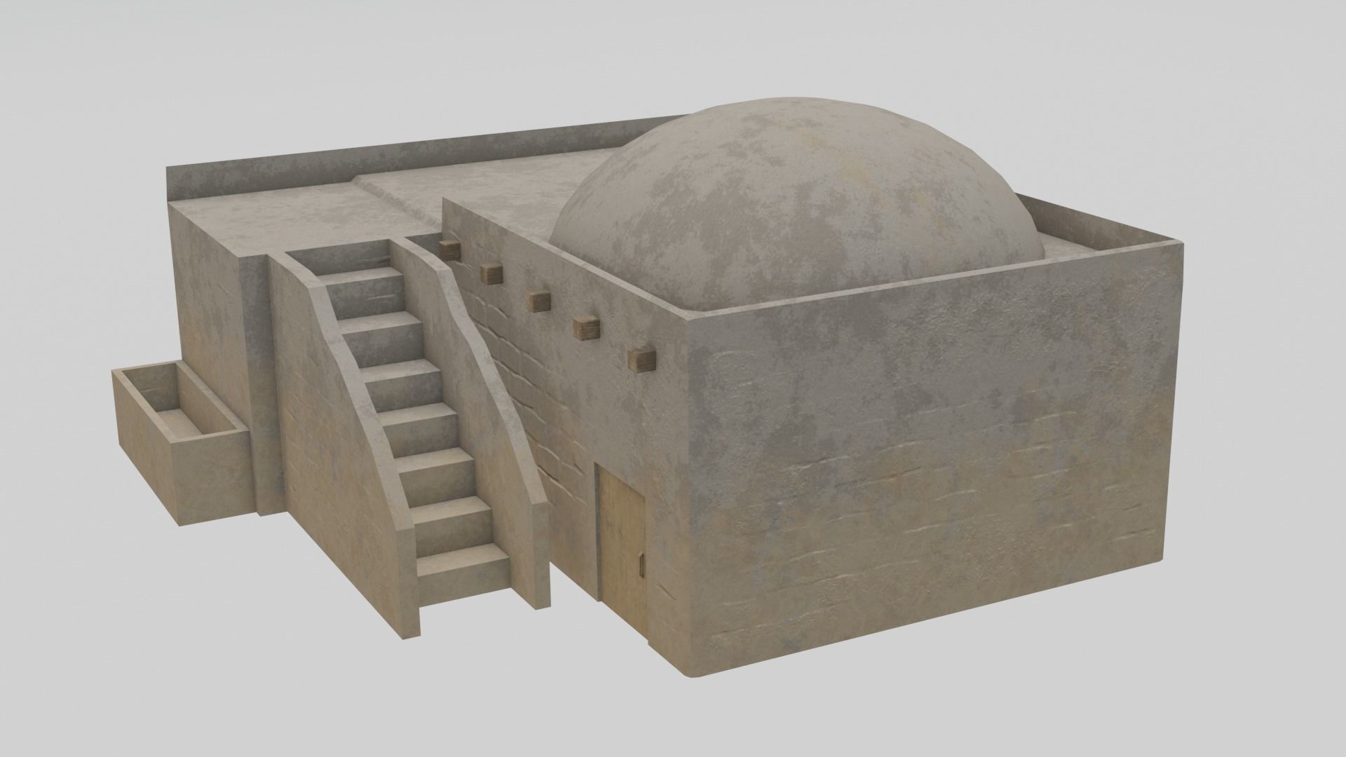 Egyptian House 06 3D model_4