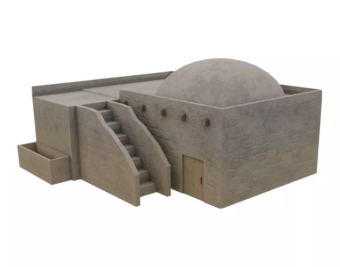 Egyptian House 06 3D model_0