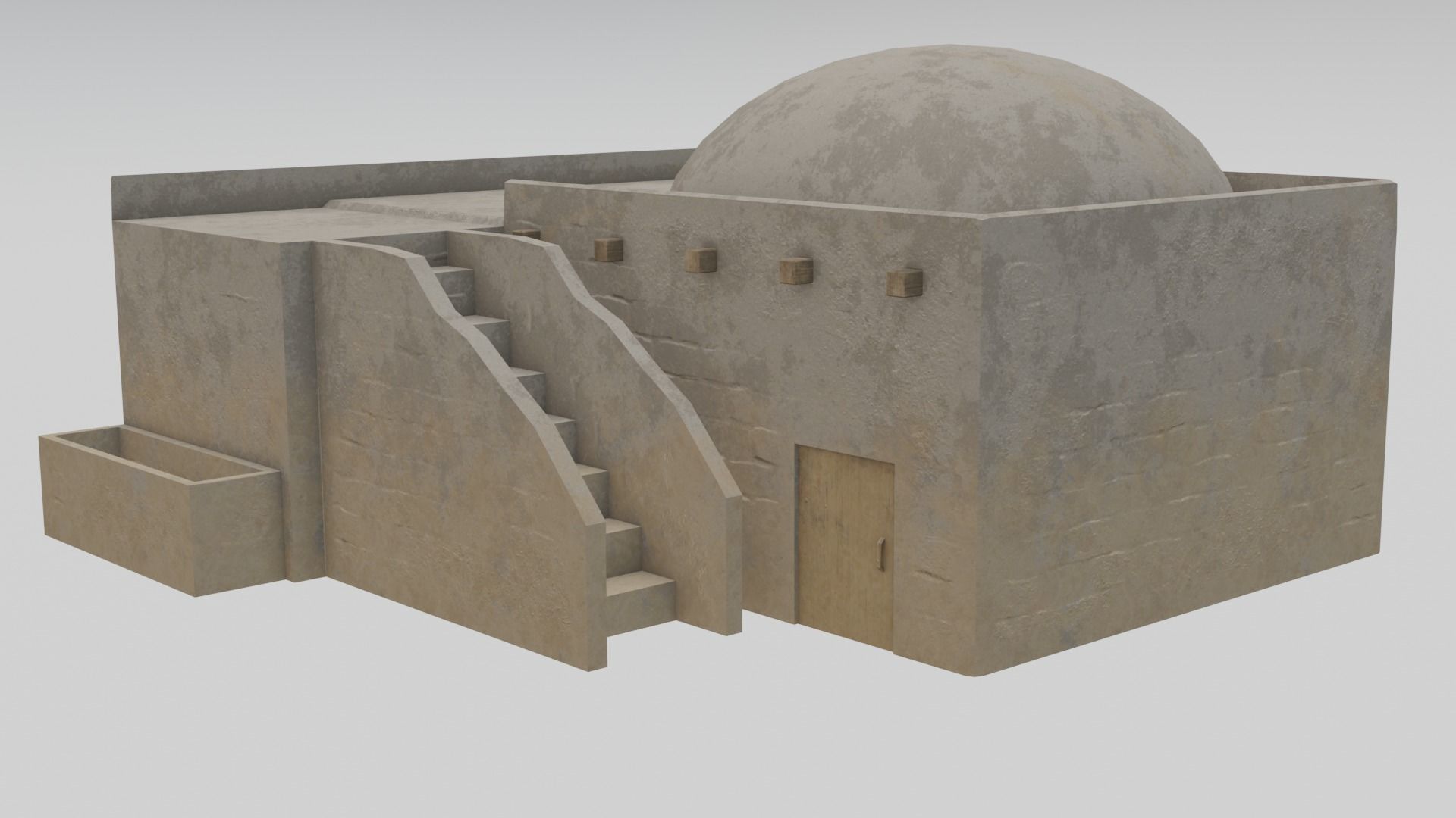 Egyptian House 06 3D model_7
