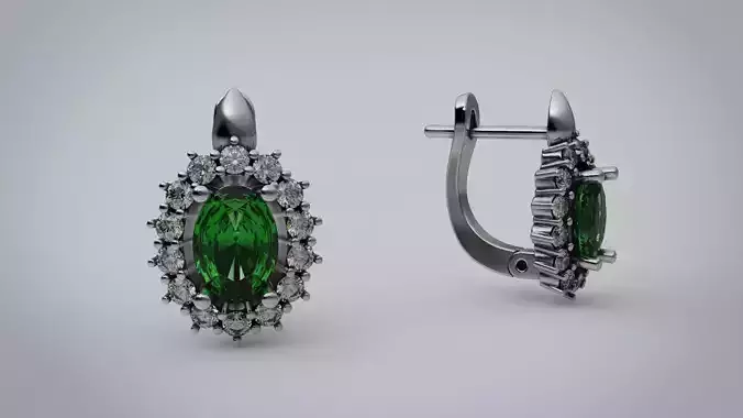 Emerald earrings