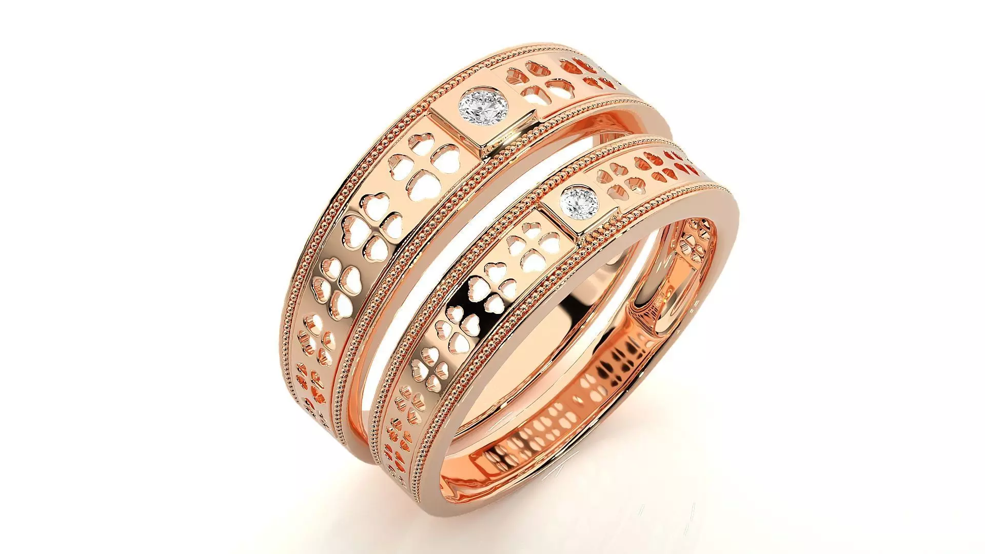 Band ring - s1 1445 3D print model