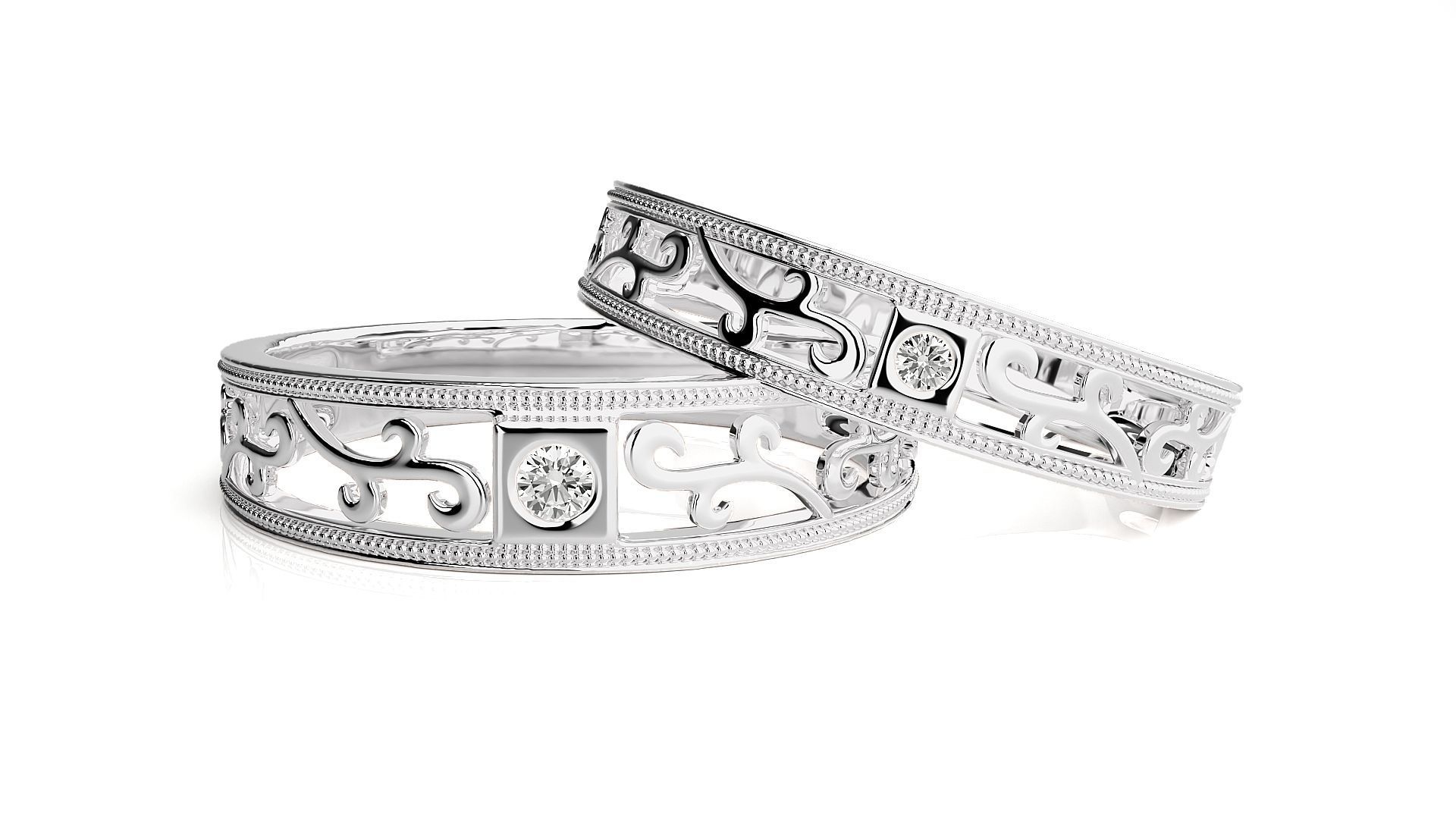 Band ring - s1  1434 3D print model_4