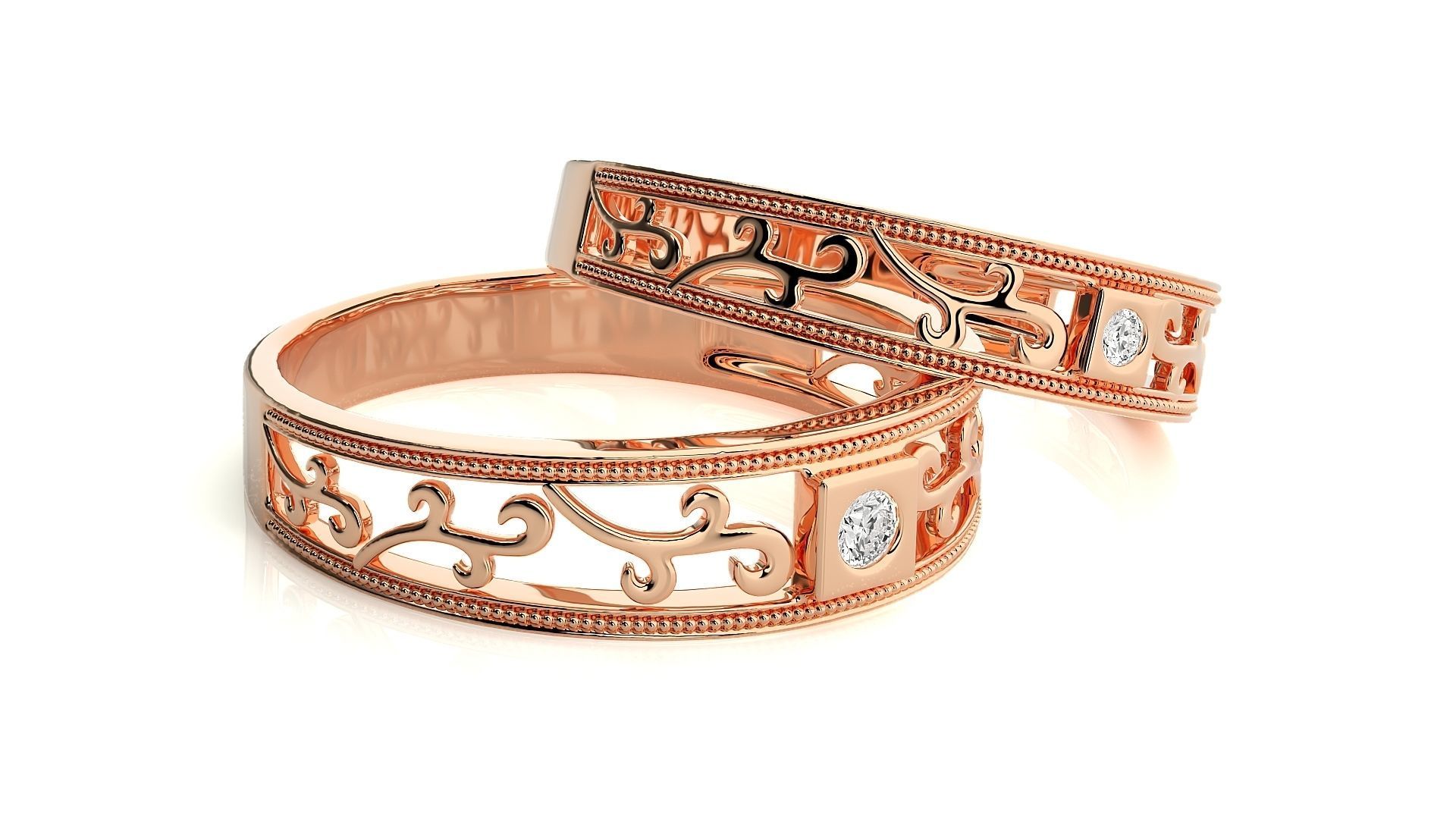 Band ring - s1  1434 3D print model_2