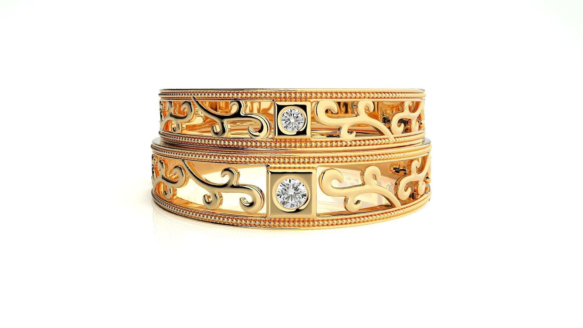 Band ring - s1  1434 3D print model_10