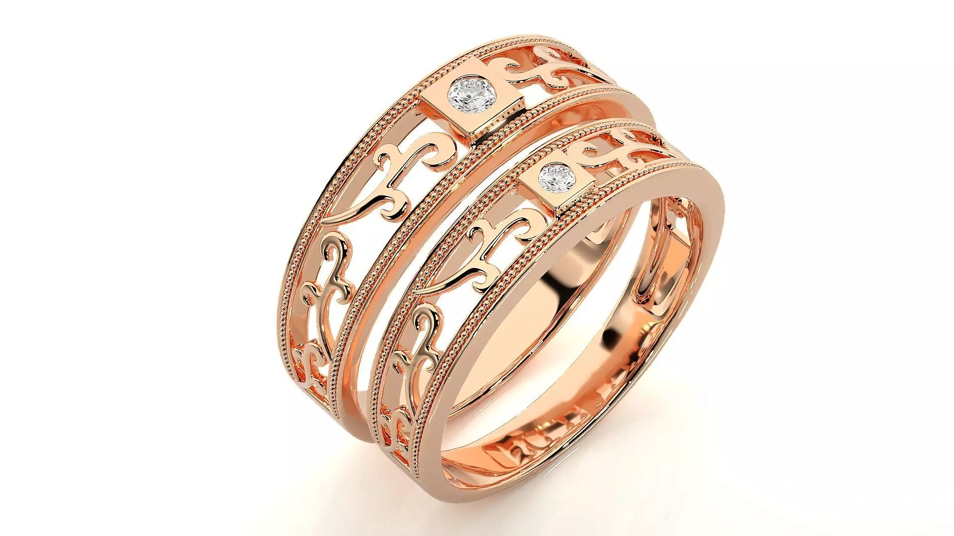 Band ring - s1  1434 3D print model_0