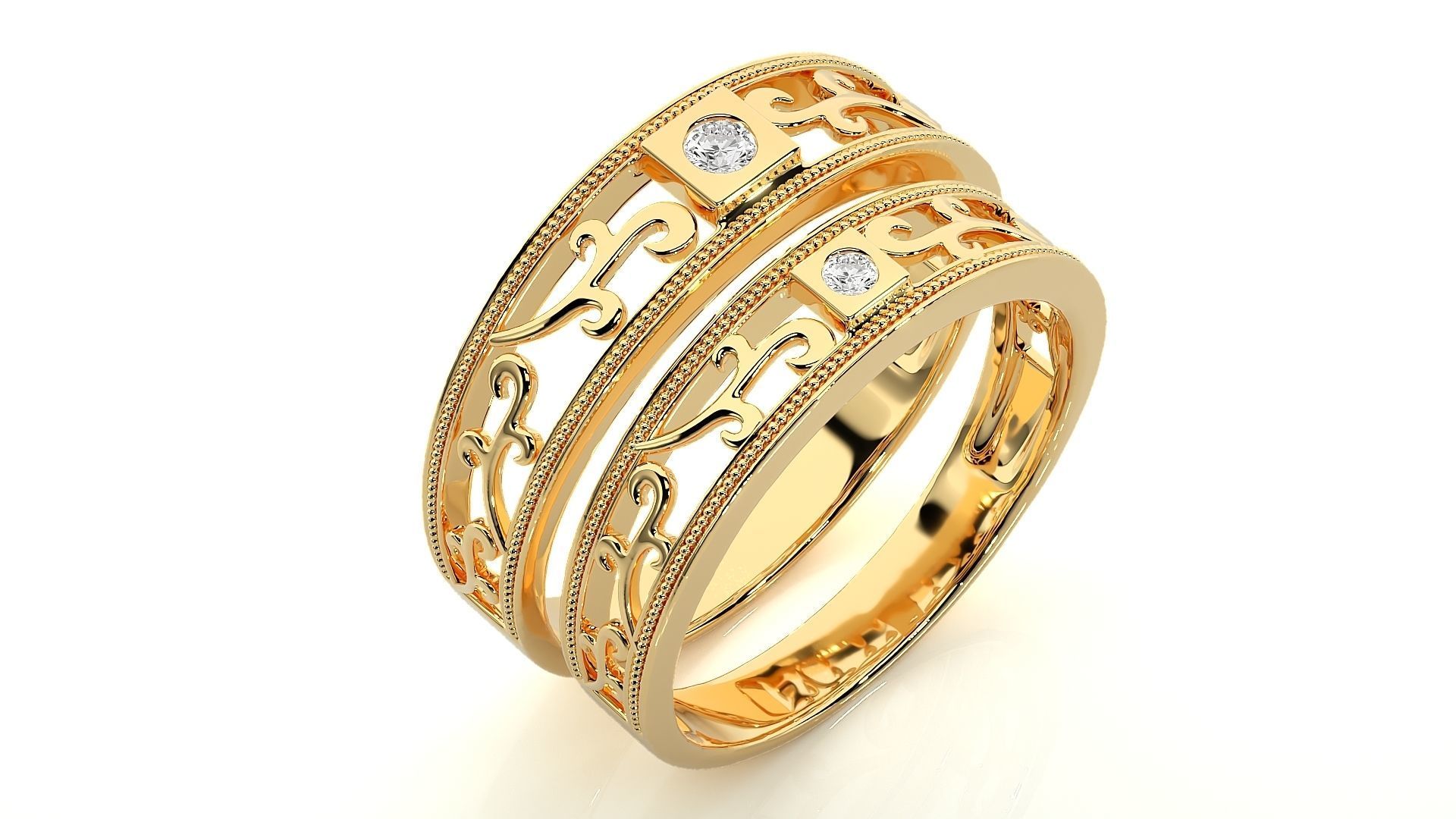 Band ring - s1  1434 3D print model_11
