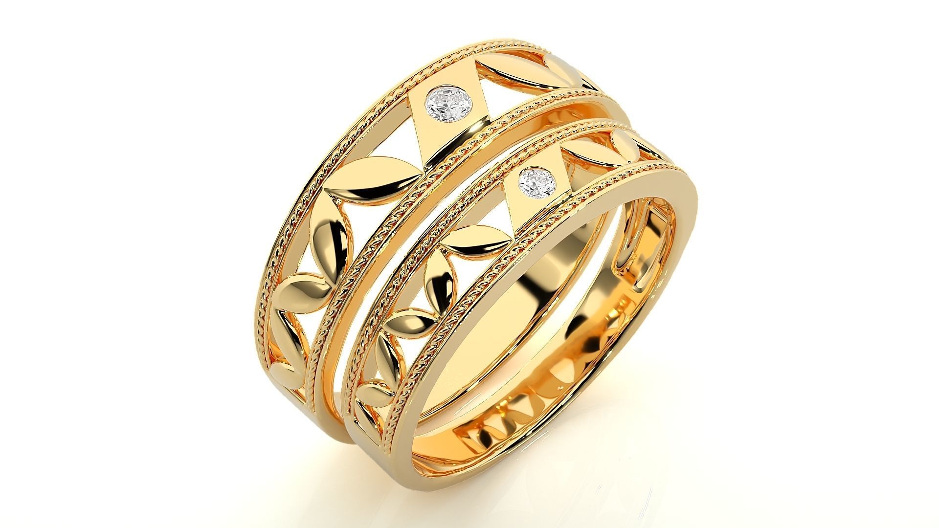 Band ring - s1  1416 3D print model_11