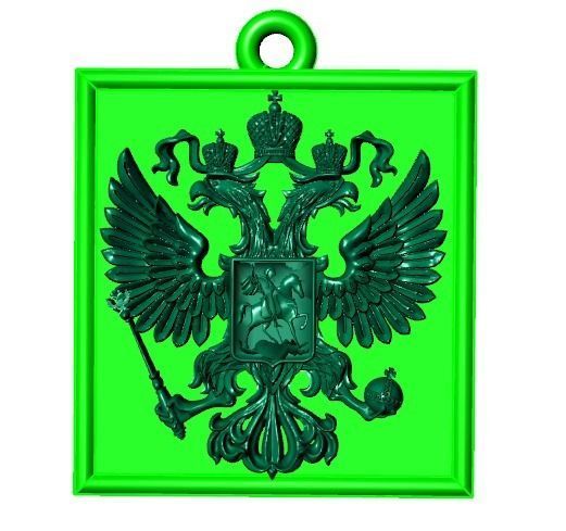 IMPERIAL RUSSIA PENDANT 3D print model_7