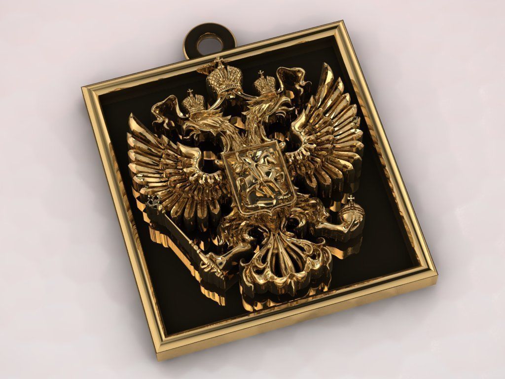 IMPERIAL RUSSIA PENDANT 3D print model_14