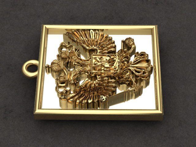 IMPERIAL RUSSIA PENDANT 3D print model_8
