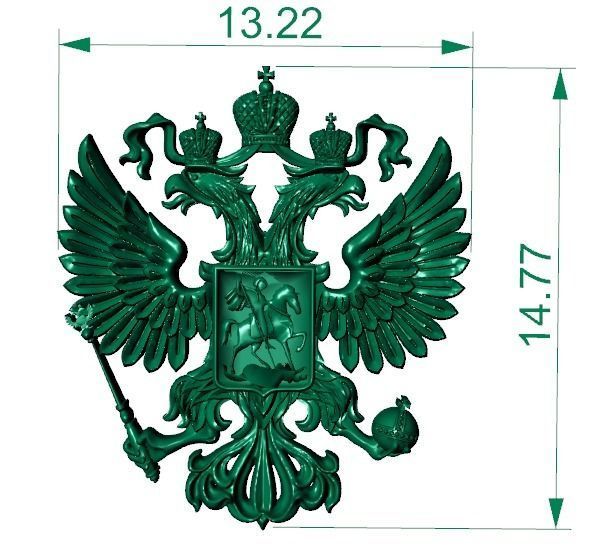 IMPERIAL RUSSIA PENDANT 3D print model_9