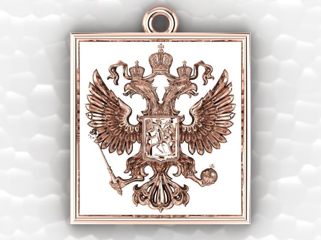 IMPERIAL RUSSIA PENDANT 3D print model_2