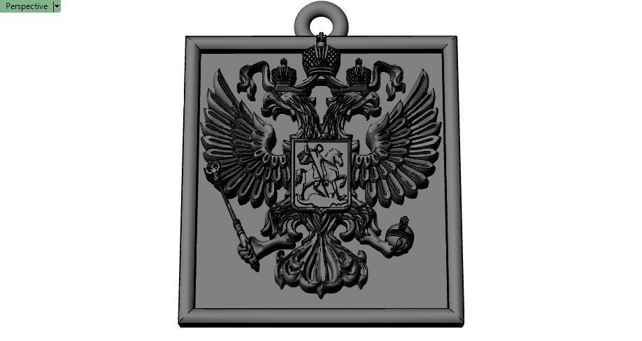 IMPERIAL RUSSIA PENDANT 3D print model_6