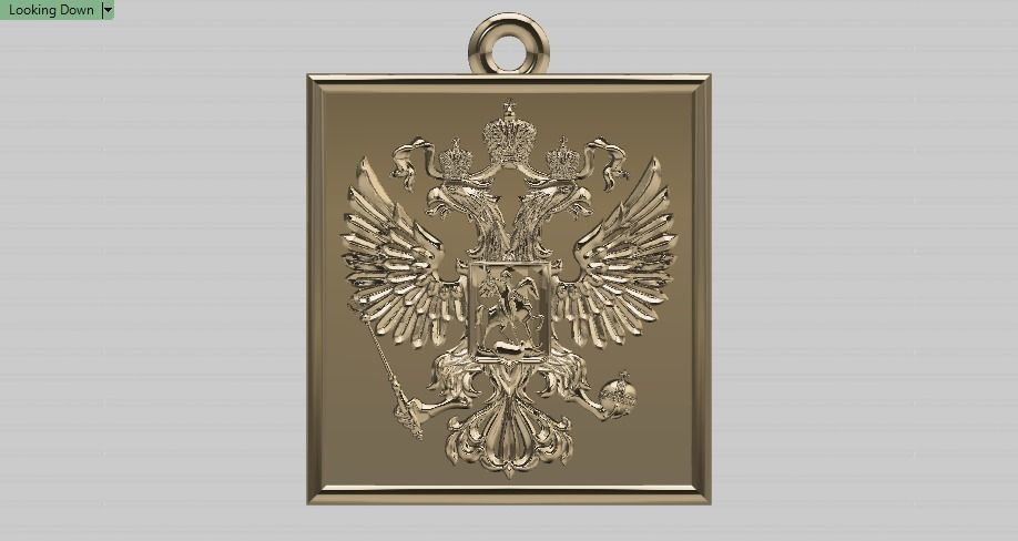IMPERIAL RUSSIA PENDANT 3D print model_11