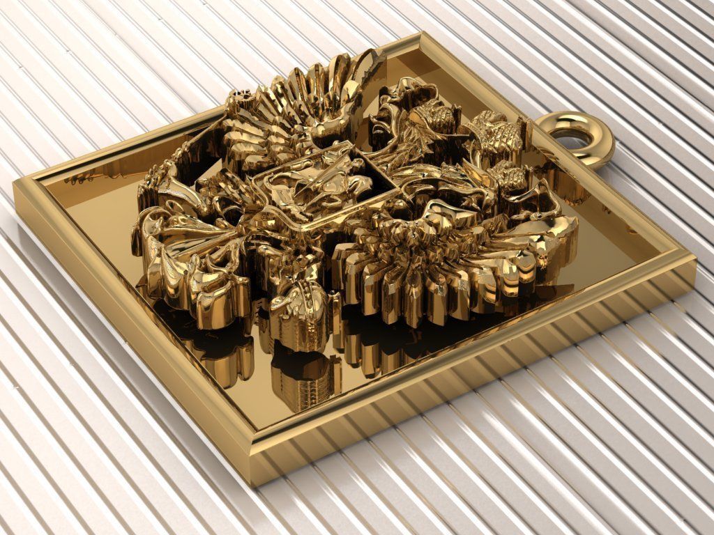 IMPERIAL RUSSIA PENDANT 3D print model_1