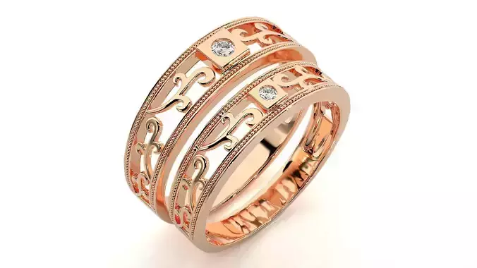 Band ring -  1541 3D print model