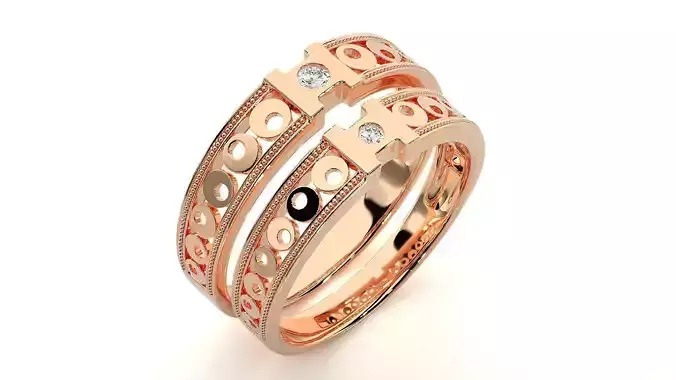 Band ring - nhan nu  1324