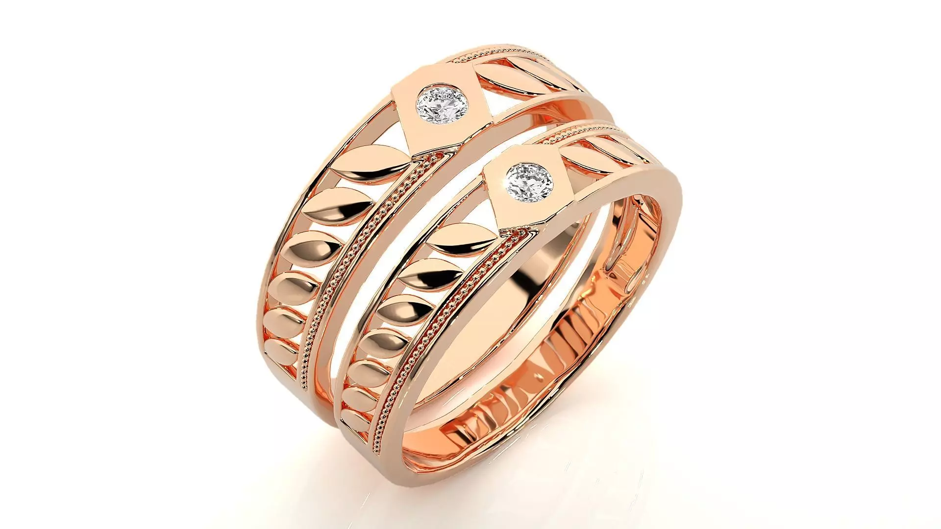 Band ring - 1325 3D print model