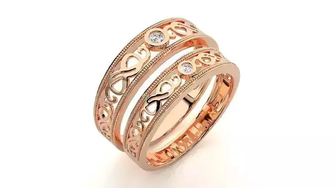 Band ring - nhan nu  1342