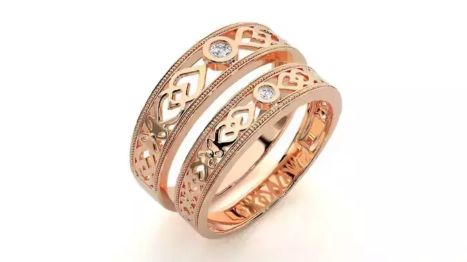 Band ring - nhan nu  1334