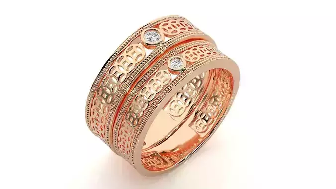 Band ring - nhan nu  1327