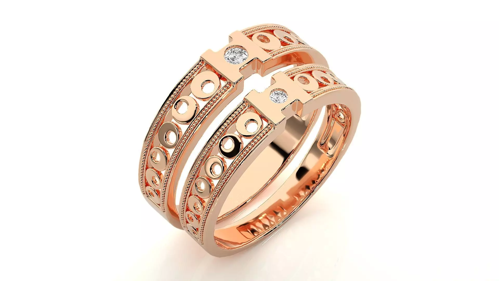 Band ring - nhan nu 3463 3D print model
