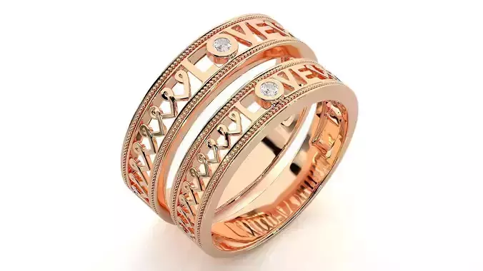Band ring - nhan nu   1382