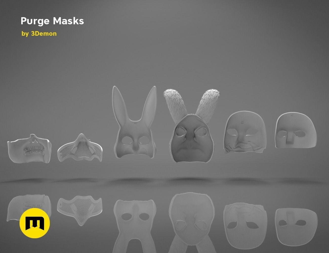 The Purge - Masks 3D print model_26
