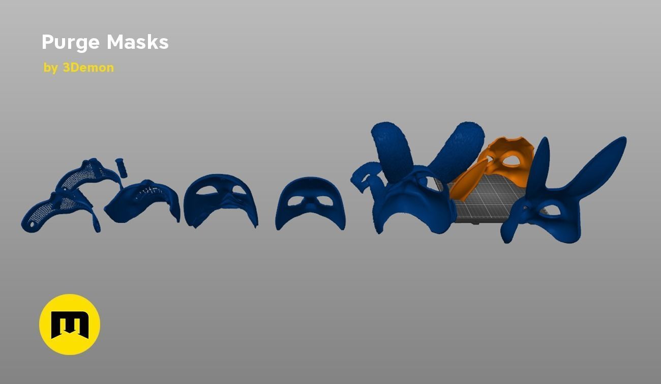 The Purge - Masks 3D print model_9