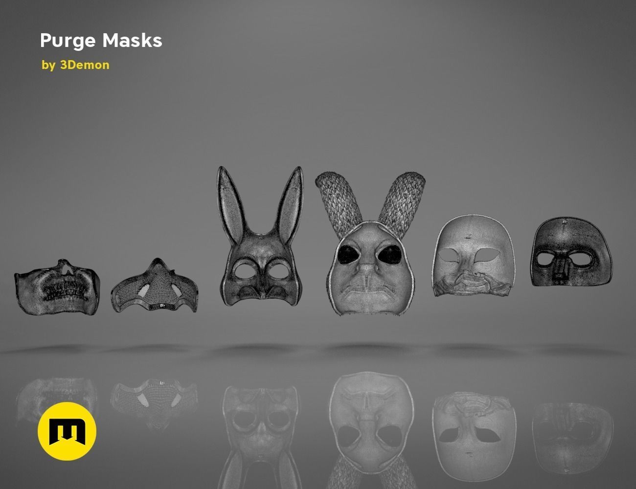 The Purge - Masks 3D print model_27