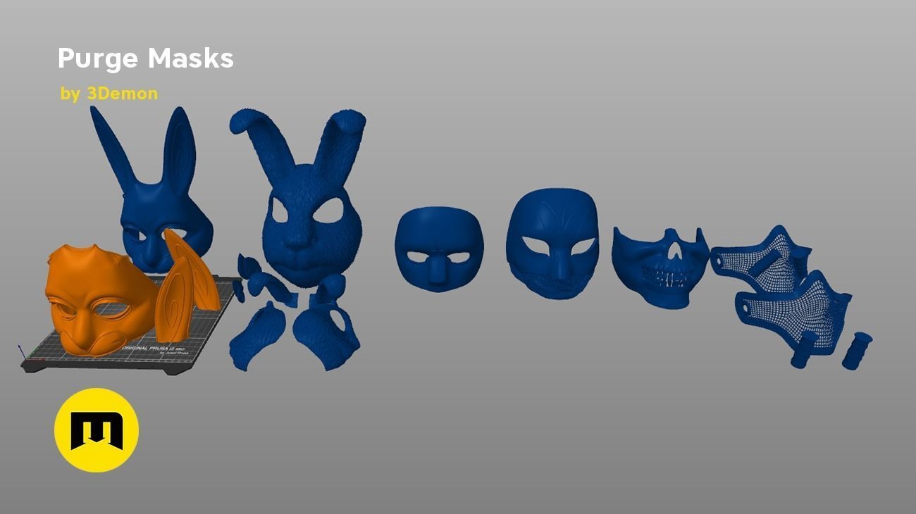 The Purge - Masks 3D print model_8