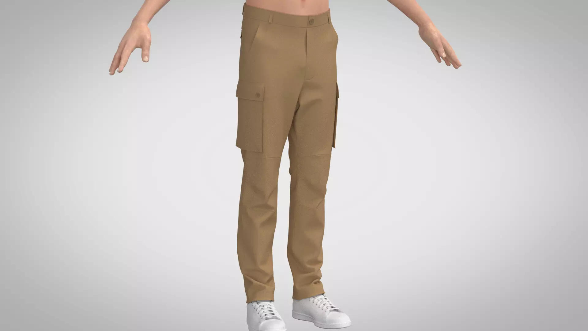 Cargo Pants 3D model_0