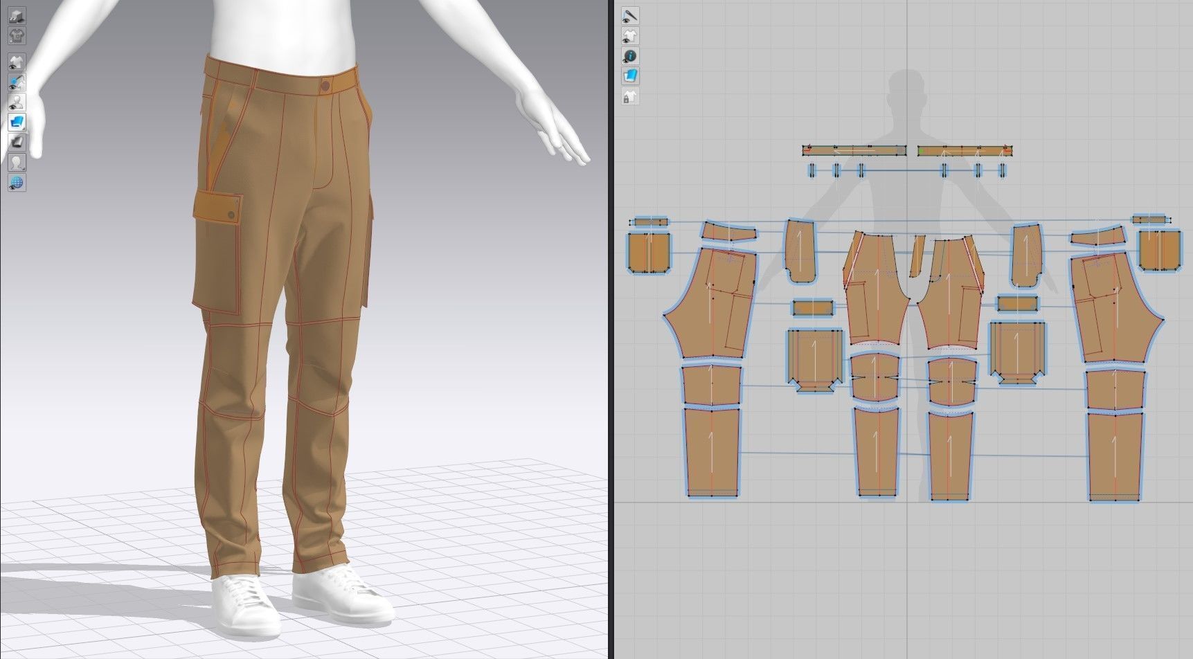 Cargo Pants 3D model_10