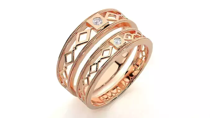 Band ring - nhan nu   1323