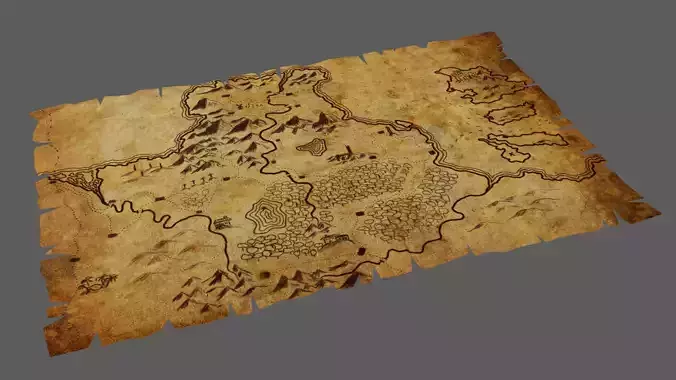 3D rigged map