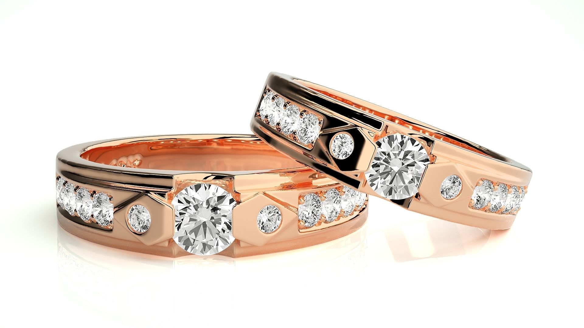 Band ring - s1  6133 3D print model_1