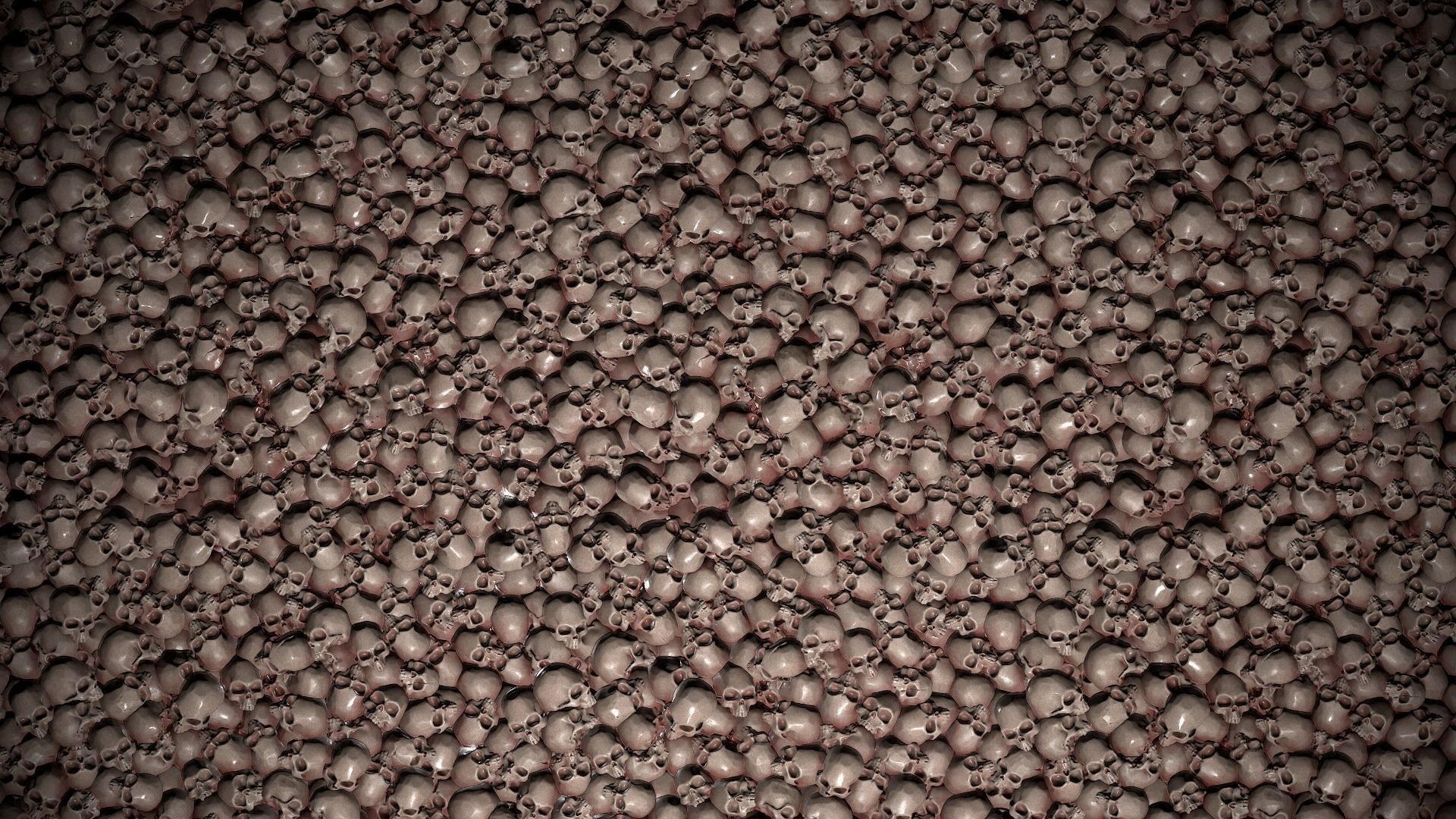 Pile of bloody skulls Texture_3