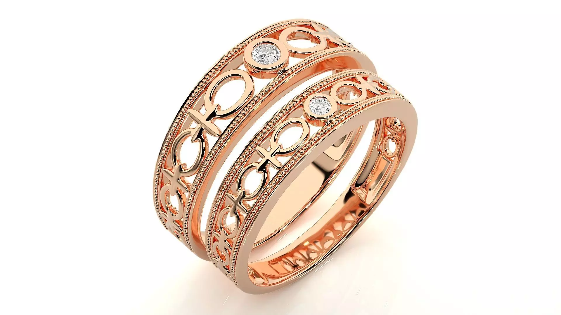 Band ring - s1  4785 3D print model_0