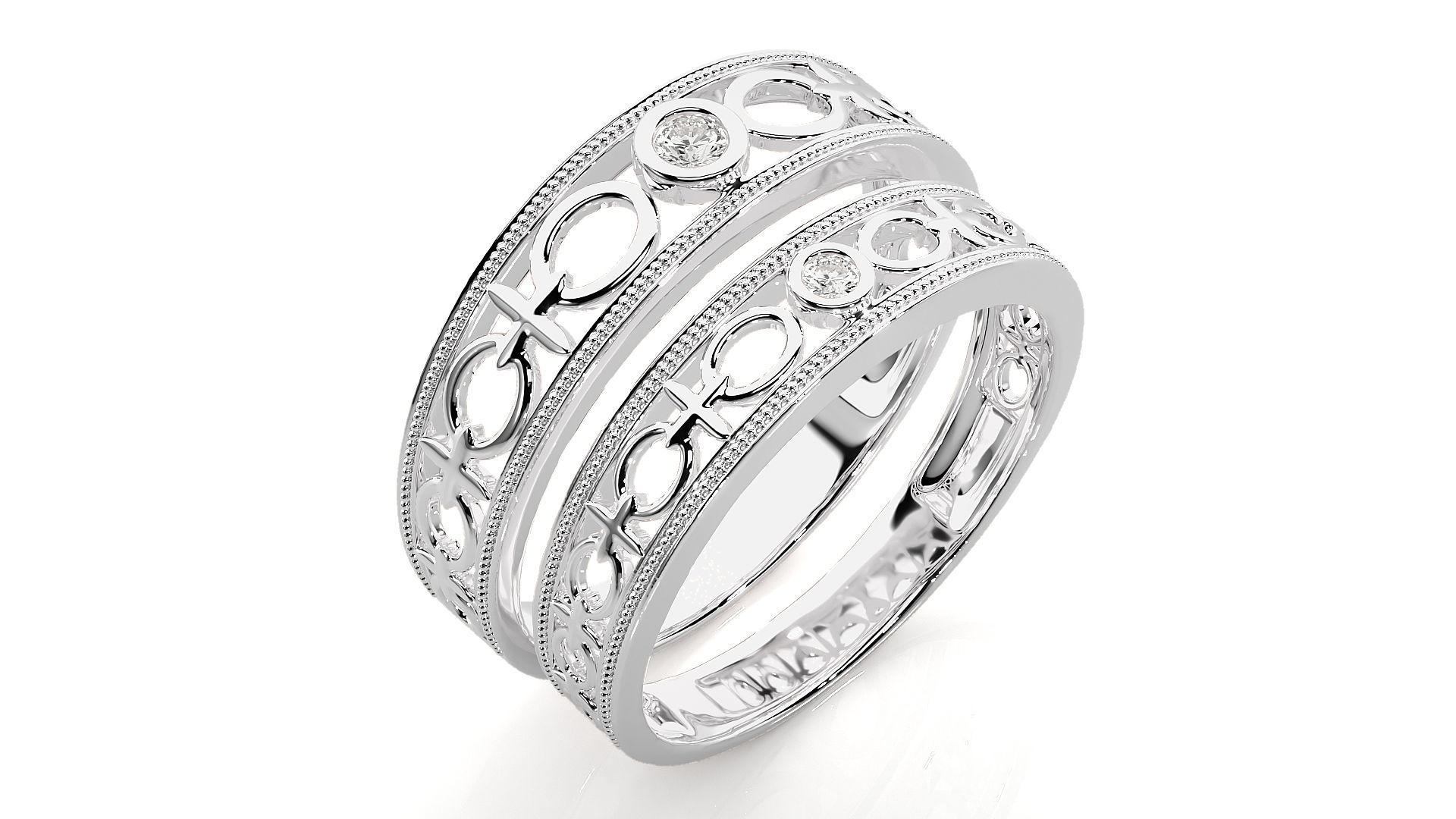 Band ring - s1  4785 3D print model_8