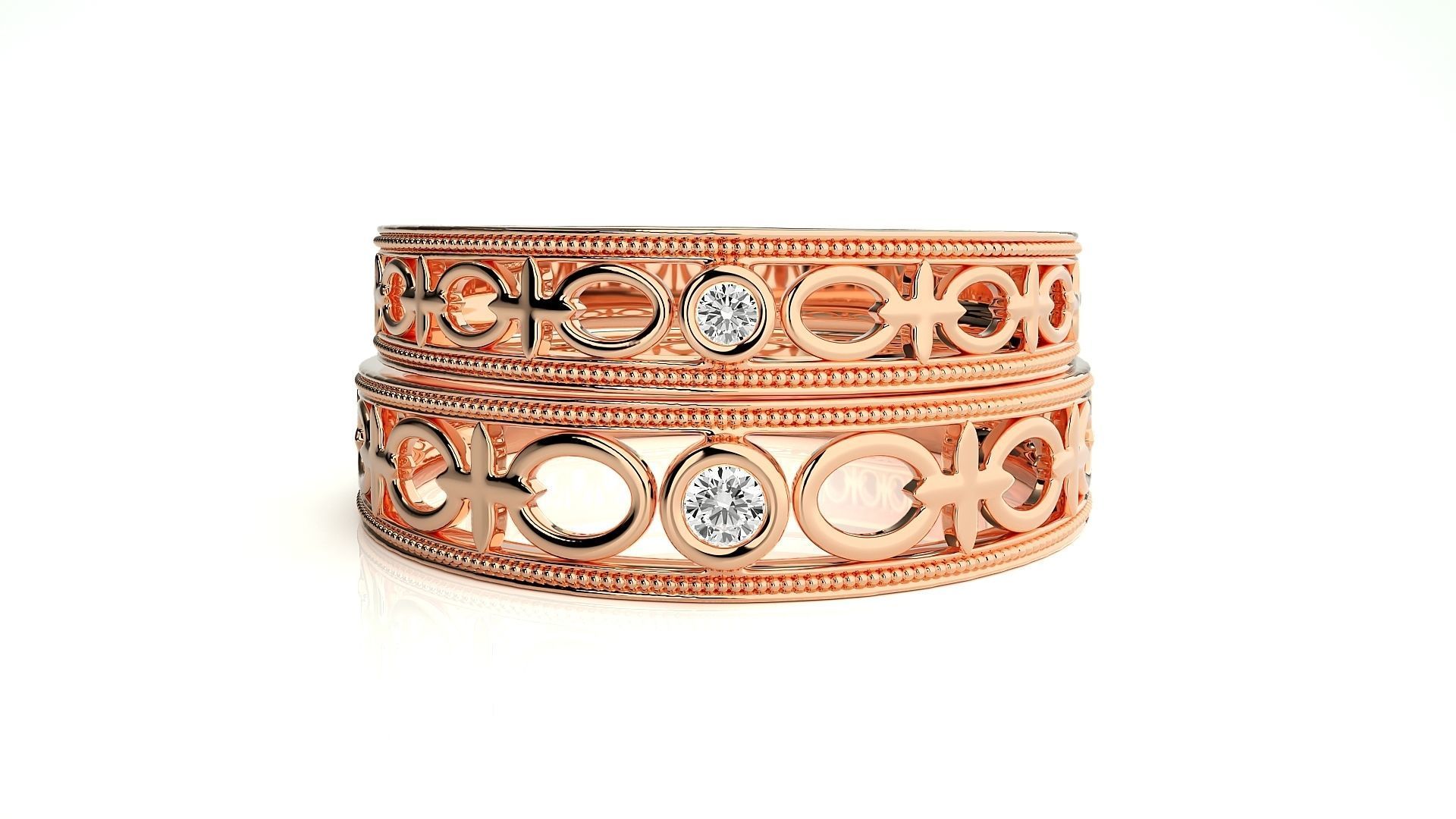 Band ring - s1  4785 3D print model_3