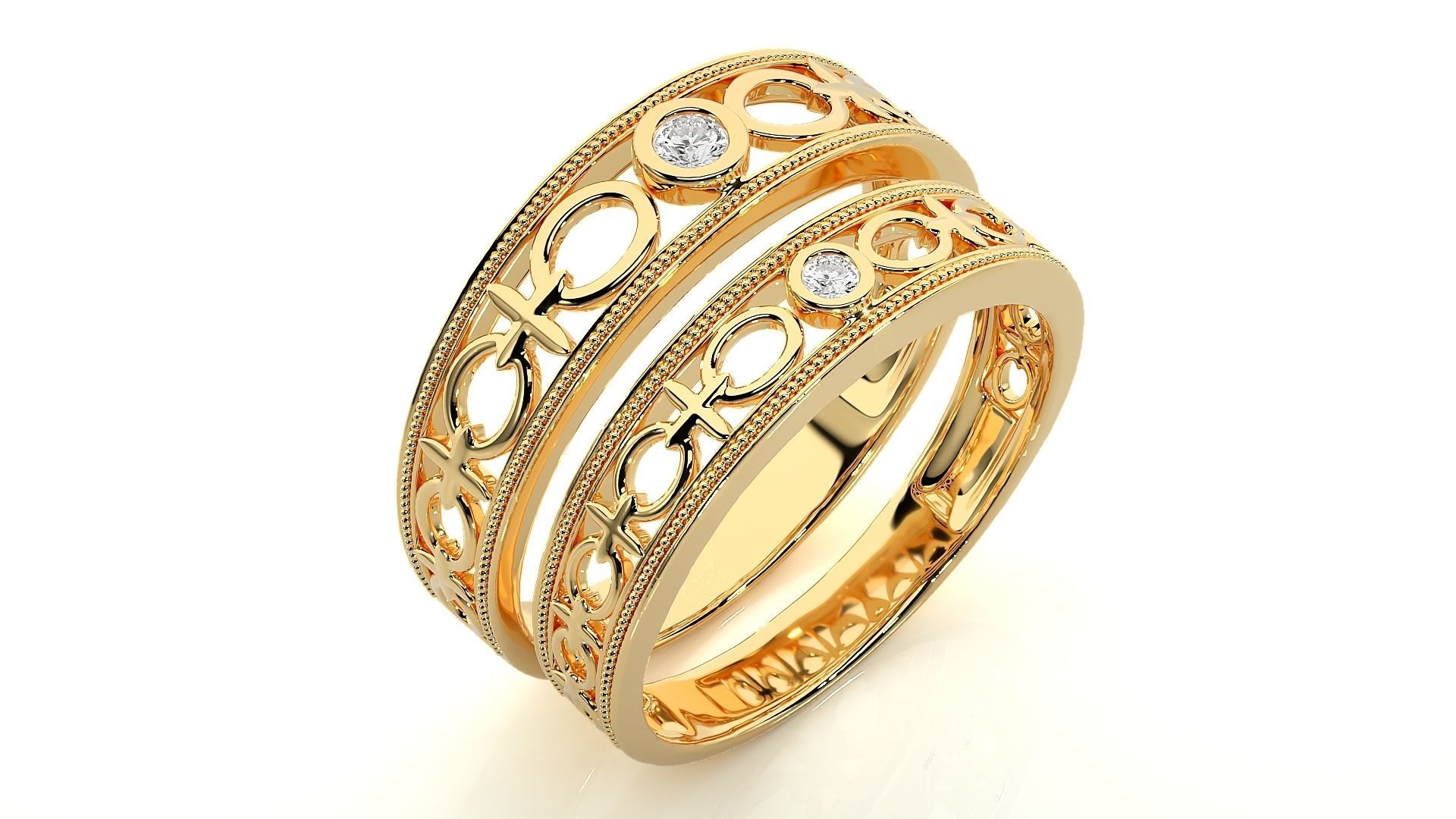 Band ring - s1  4785 3D print model_12
