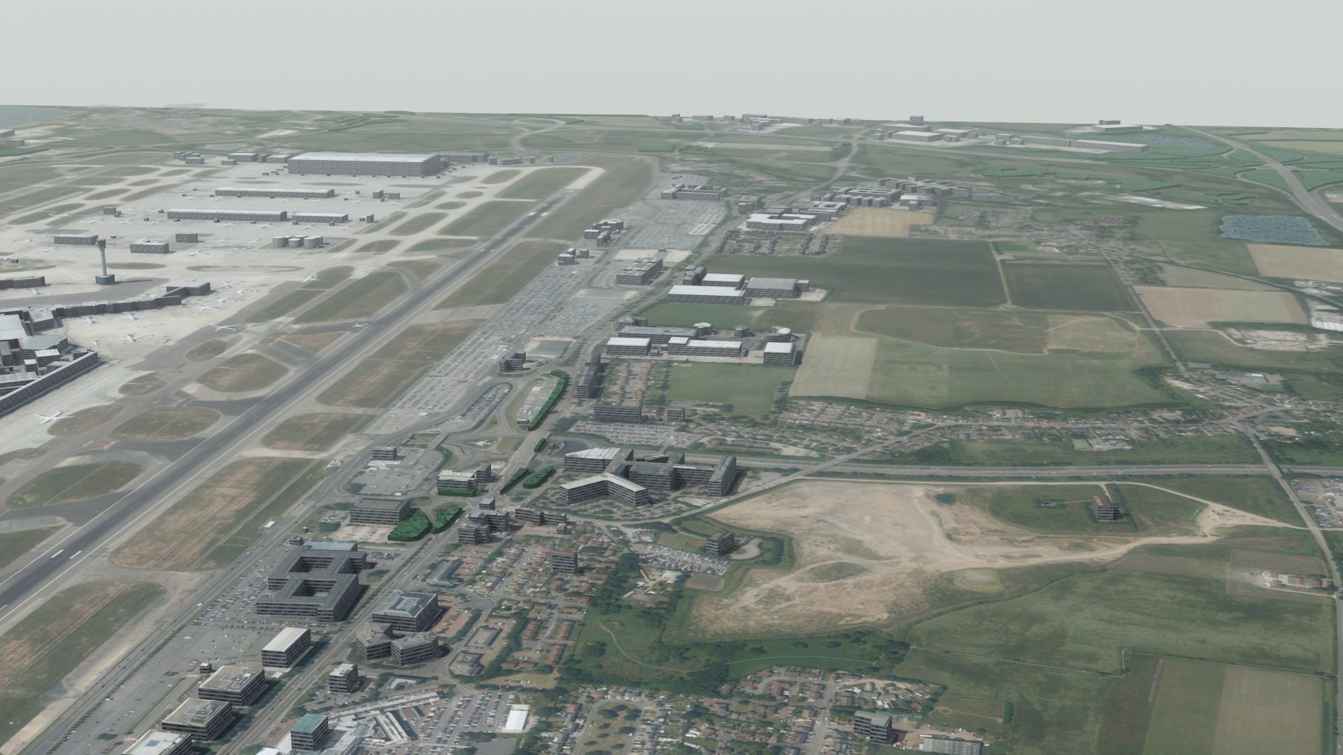 Heathrow Airport Low-poly 3D model_13