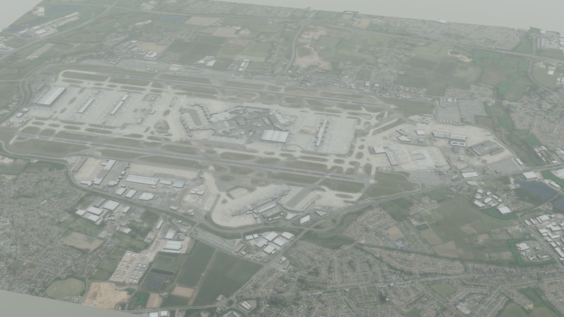 Heathrow Airport Low-poly 3D model_5